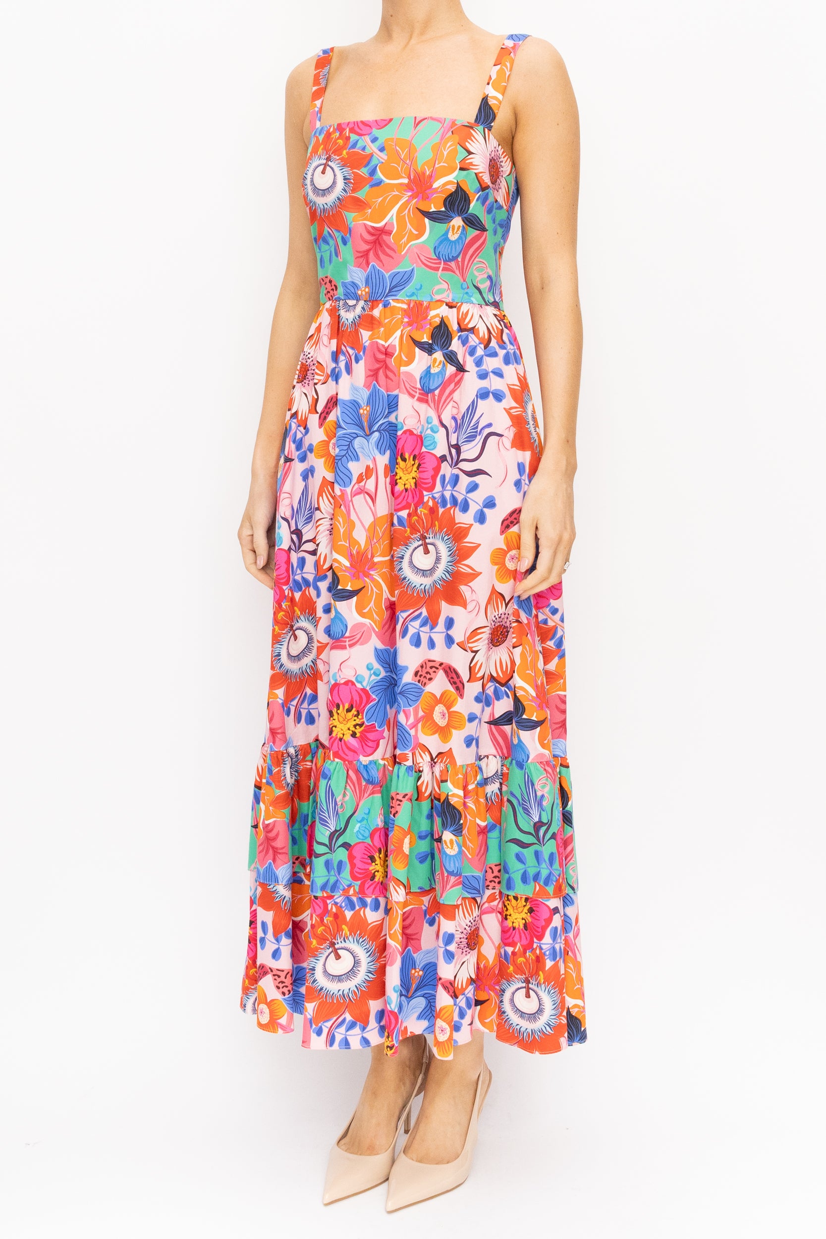 borgo de nor daniela floral midi dress Daniela Floral Midi Dress by Borgo de Nor