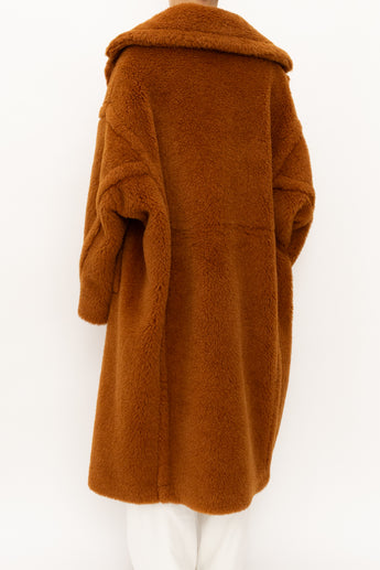 Max Mara Teddy Bear Icon Coat Camel