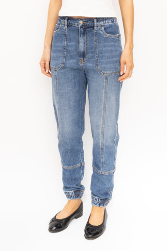 Retrofete Stretch Cargo Jeans Mid Blue