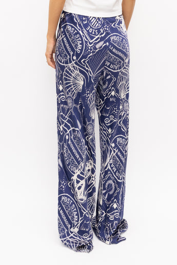 Shona Joy Blue Mer Silk Pants