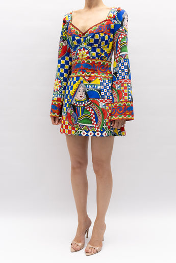 Dolce & Gabbana Sicilian Print Mini Dress