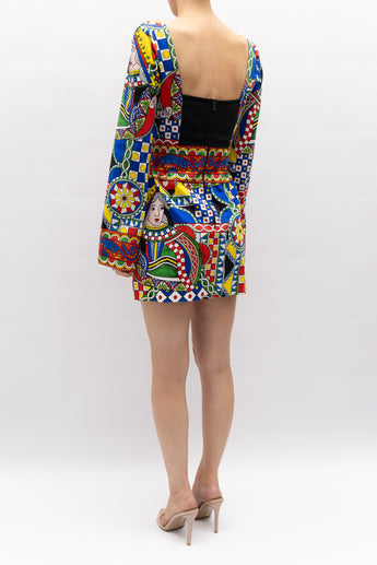 Dolce & Gabbana Sicilian Print Mini Dress