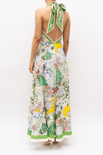 Alemais Odyssey Halter Dress