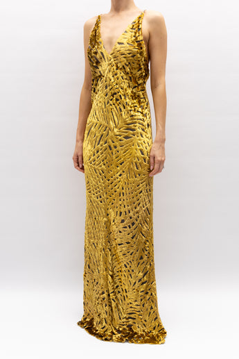 Scanlan Theodore Silk Velvet Gown