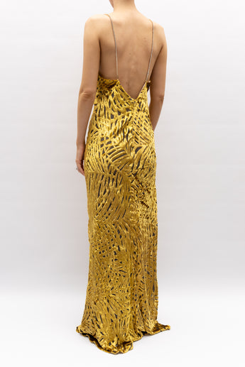 Scanlan Theodore Silk Velvet Gown