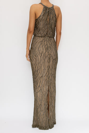 Rachel Gilbert Toriana Gown Green