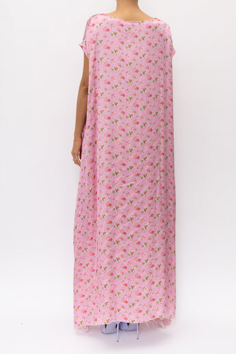 Vetements Fleur Rose Maxi Dress