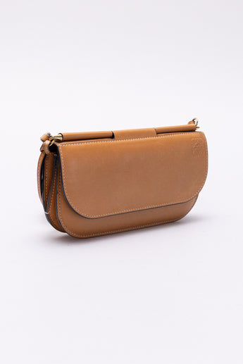 Loewe Gate Pochette Leather Bag Brown