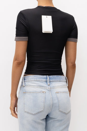 Christopher Esber Sheer Overlay Loophole Rib Tee