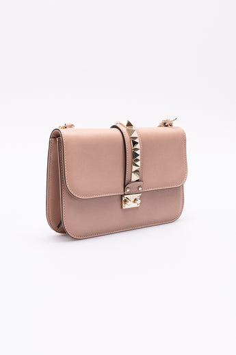 Valentino Rockstud Glam Lock Flap Shoulder Bag