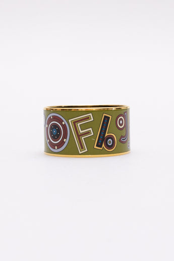 Hermes Tohu Bohu Print Bangle