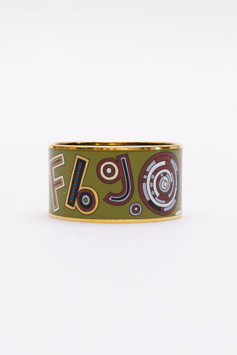 Hermes Tohu Bohu Print Bangle