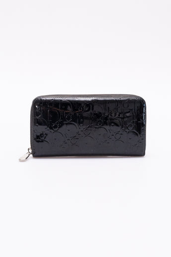 Dior Diorrisimo Patent Leather Zip Wallet