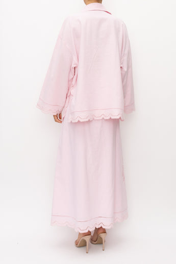 Oroton Table Cloth Lace Set Pink