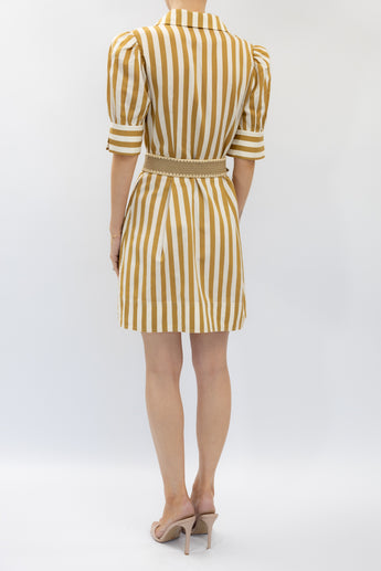 Rebecca Vallance Lucas Striped Mini Dress