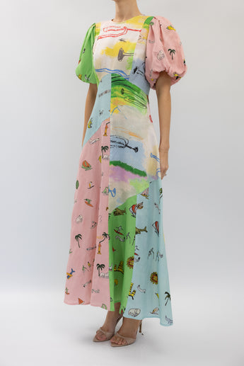 Alemais Jet Midi Dress