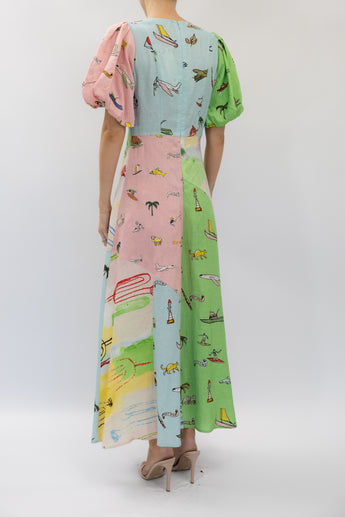Alemais Jet Midi Dress