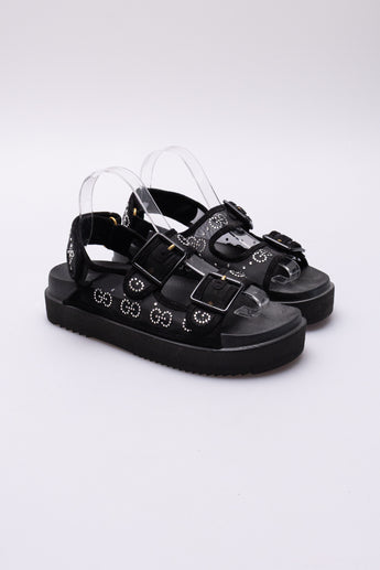 Gucci Crystal Embellished Sandals