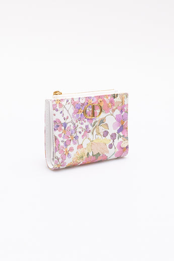 Dior Caro Freesia Zipped Wallet