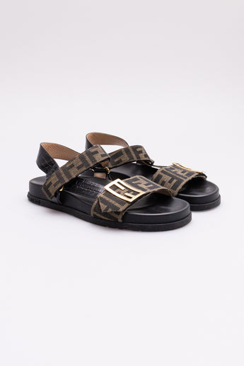 Fendi FF-Logo Buckle Sandals