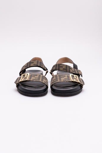 Fendi FF-Logo Buckle Sandals