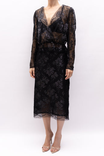 Scanlan Theodore Metallic Lace Set