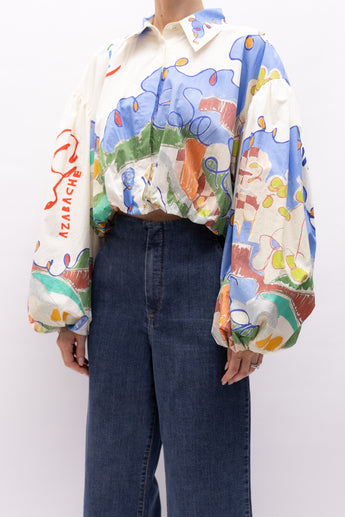 Alemais Nadia Cropped Shirt