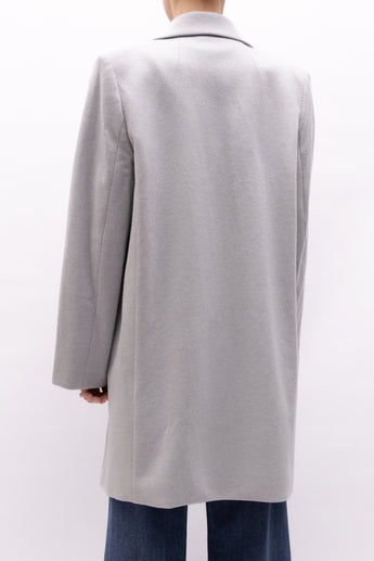 Jac + Jack Double Breasted Short Coat Ice Grey