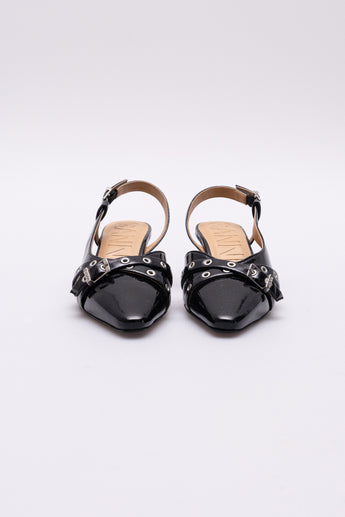 Ganni Buckle Detail Heels