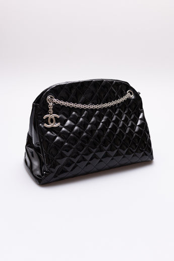 Chanel Mademoiselle Patent Leather Bowler Bag