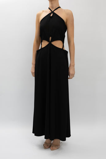 Christopher Esber Looped Cutaway Sleeveless Dress