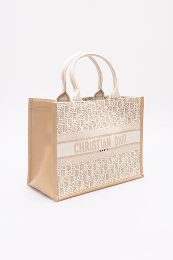 Dior Oblique Medium Book Tote Beige