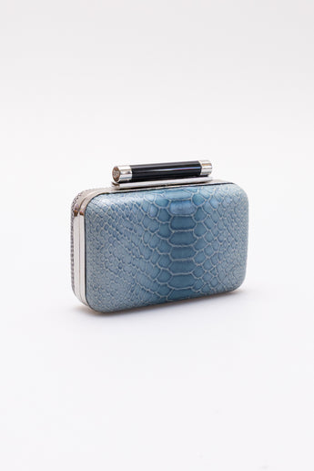 Diane Von Furstenberg Tonda Python Clutch