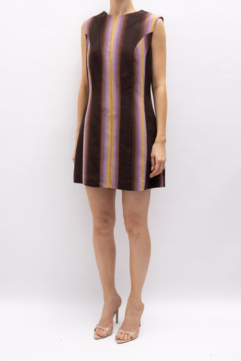 Beare Park Stripe Panelled Mini Dress