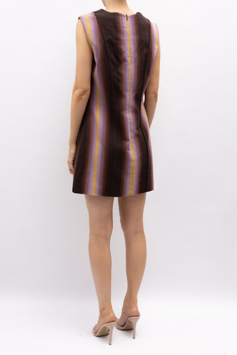 Beare Park Stripe Panelled Mini Dress