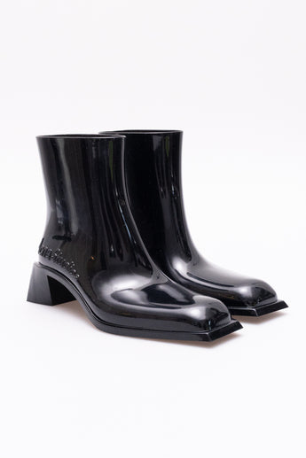 Acne Studios Soap Logo Ankle Boots Black
