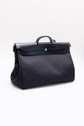 Hermes Herbag 50 Zip Cabine Bag Black