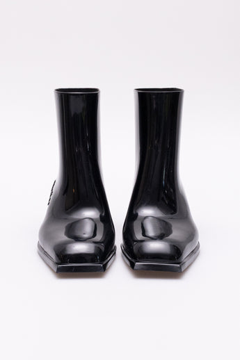 Acne Studios Soap Logo Ankle Boots Black