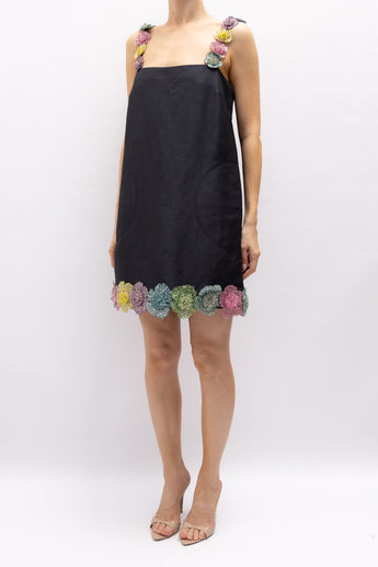 Alemais  Lolita Mini Dress in Black