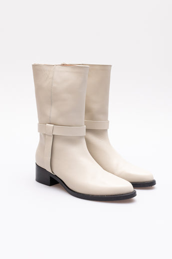 Legres Calf Boots Cream