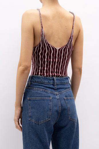 Isa Boulder Cactus U-Neck Knitted Top