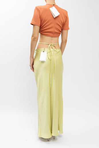 Christopher Esber Loophole Bias Tie Skirt