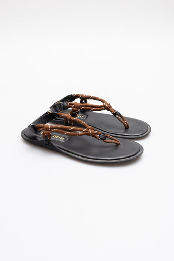 Miu Miu Cord Riviere Sandals