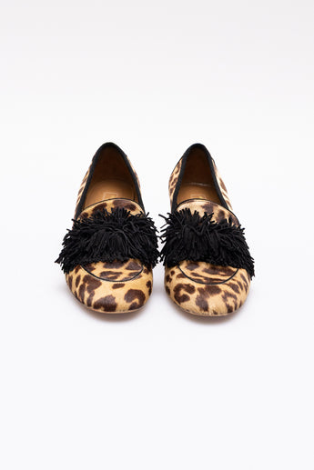 Aquazzura Leopard Wild Heeled Loafers