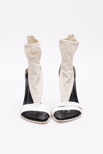 Louis Vuitton Sock Heels White