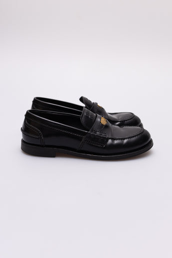 Miu Miu Brushed Leather Penny Loafers