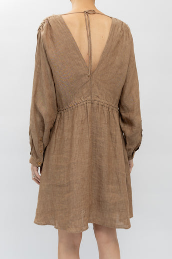 Scanlan Theodore Italian Linen Mini Dress