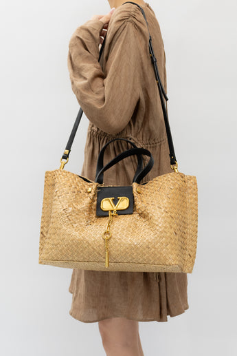 Valentino Straw Tote Bag