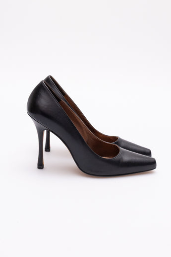 Manolo Blahnik Square-Toe Pumps Black