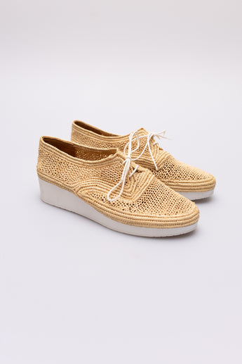 Clergerie Vicole Raffia Platform Shoe